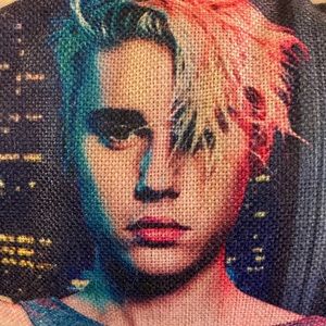 Justin Bieber throw pilllow